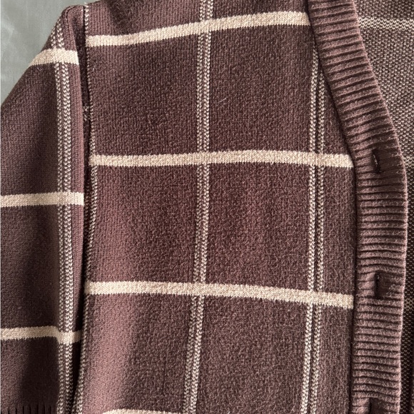 Oak + Fort oversized plaid cardigan - Picture 3 of 6